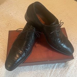 MEZLAN Genuine Lizard Lace Up Oxford Size 10.5